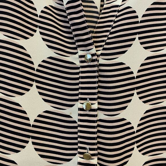 Ivanka Trump Blouse Women XL BowTie Cuff 3/4 Sleeve Travel Casual Tunic Top - Picture 6 of 12